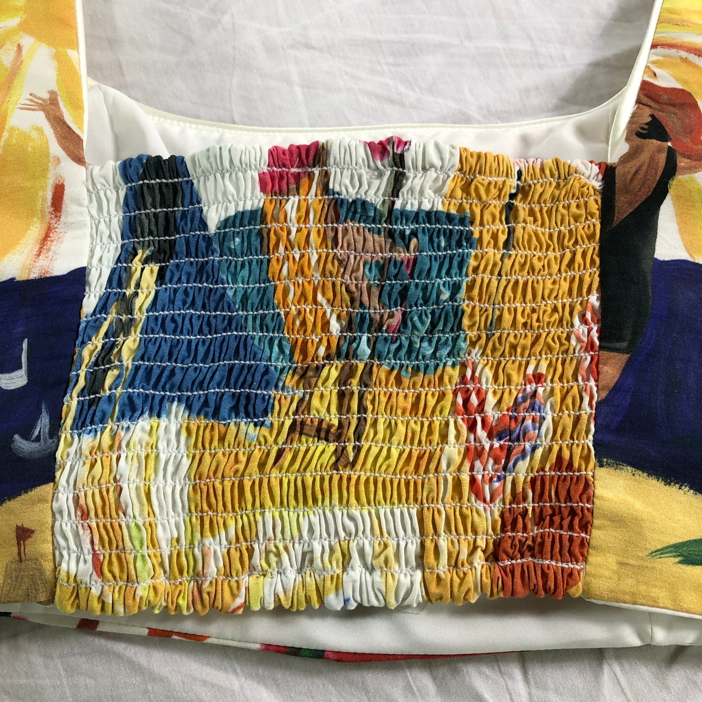 River Island Multicoloured Seaside Crop Top - Size 14