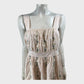 Women's Embroidered Floral Midi Sleeveless Summer Dress