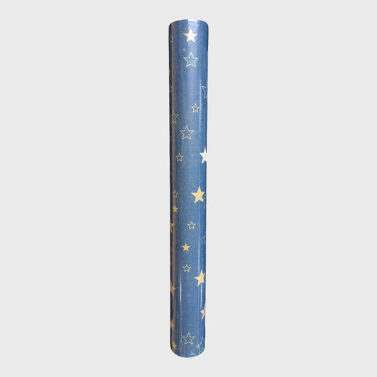 Christmas Blue Star Wrapping Paper