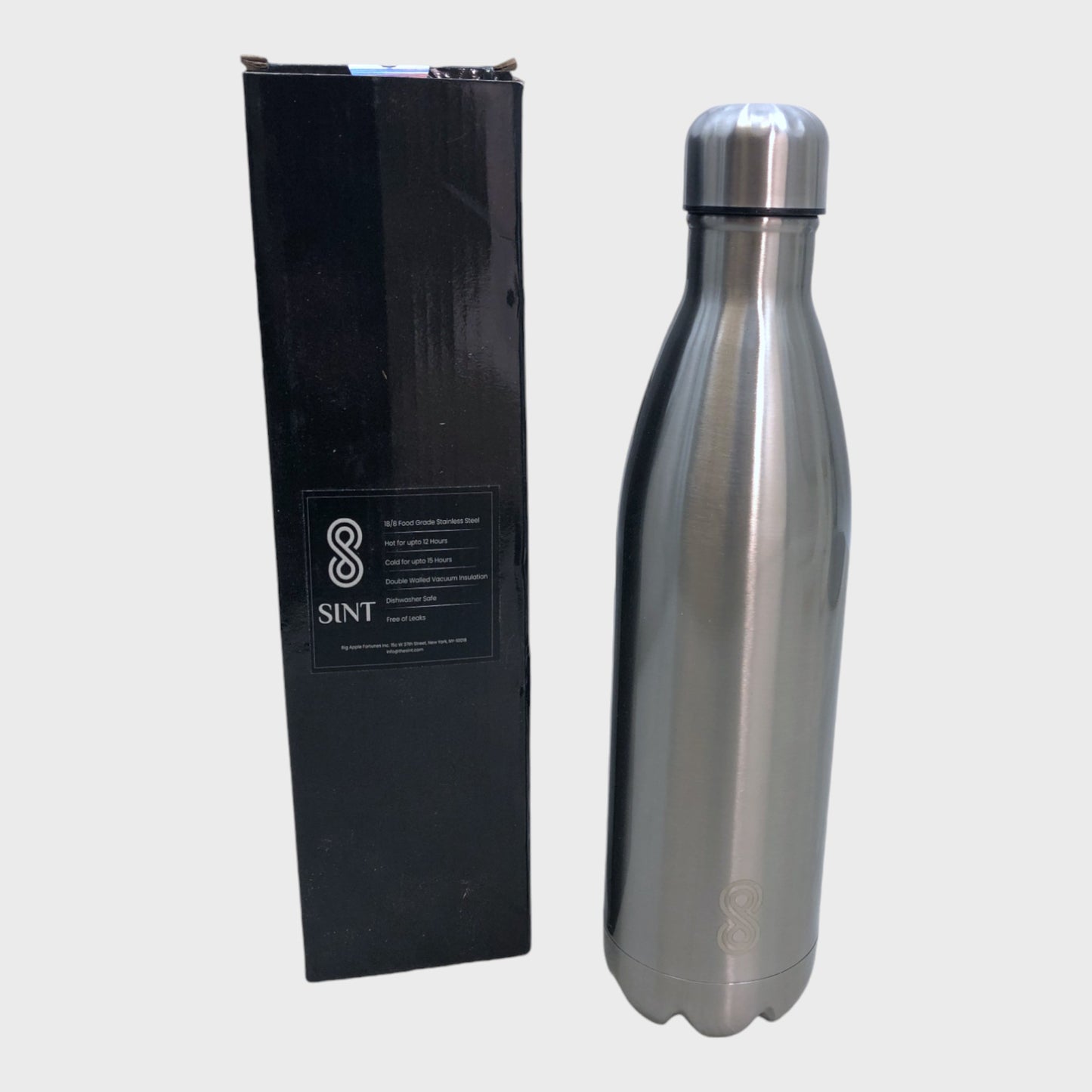 Stainless Steel Sliver Water Bottle - 750ml