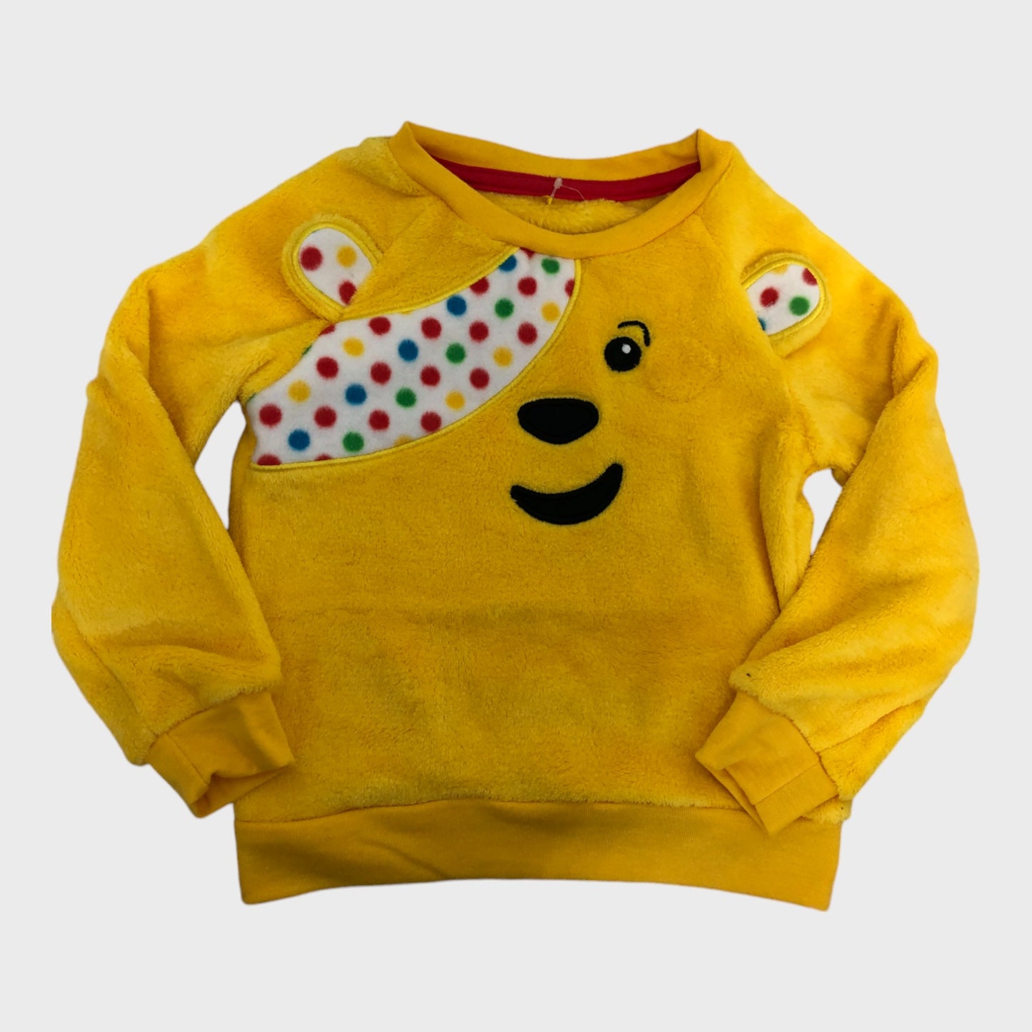 Yellow Pudsey Fleece Pyjamas