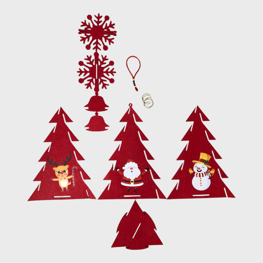 6 Pieces Hanging Christmas Decorations