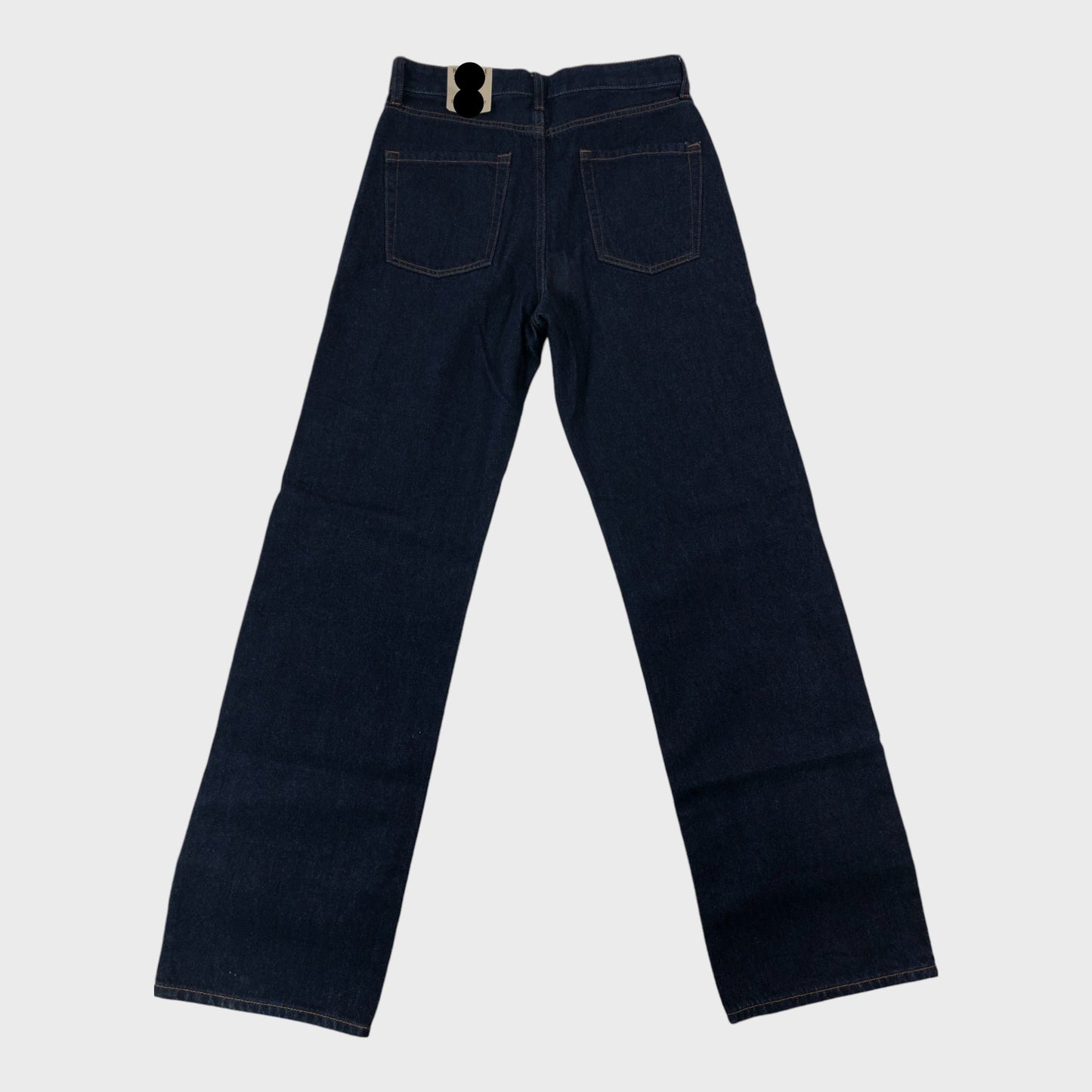 Dark Denim High Rise Straight Jeans