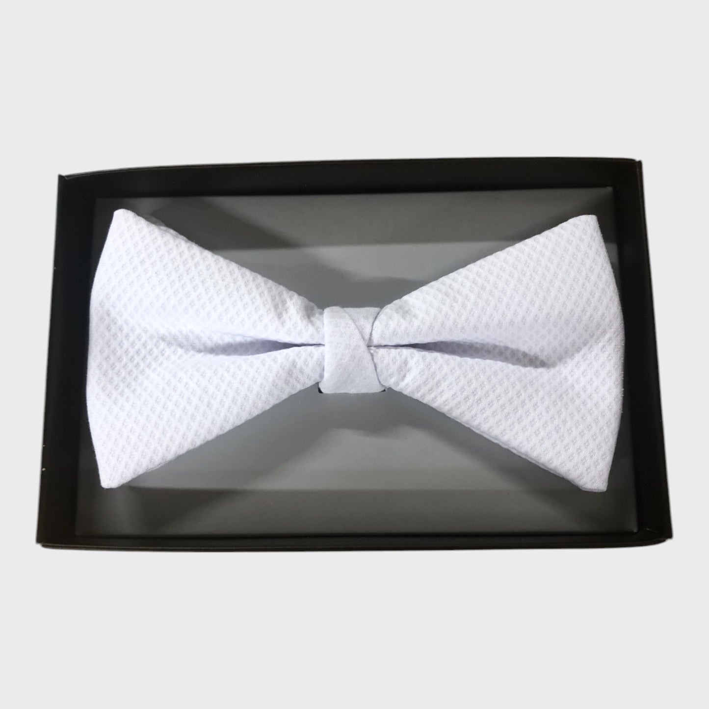 White Marcella Pre-Tied Bow Tie