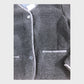 Black Borg Cropped Fleece Jacket