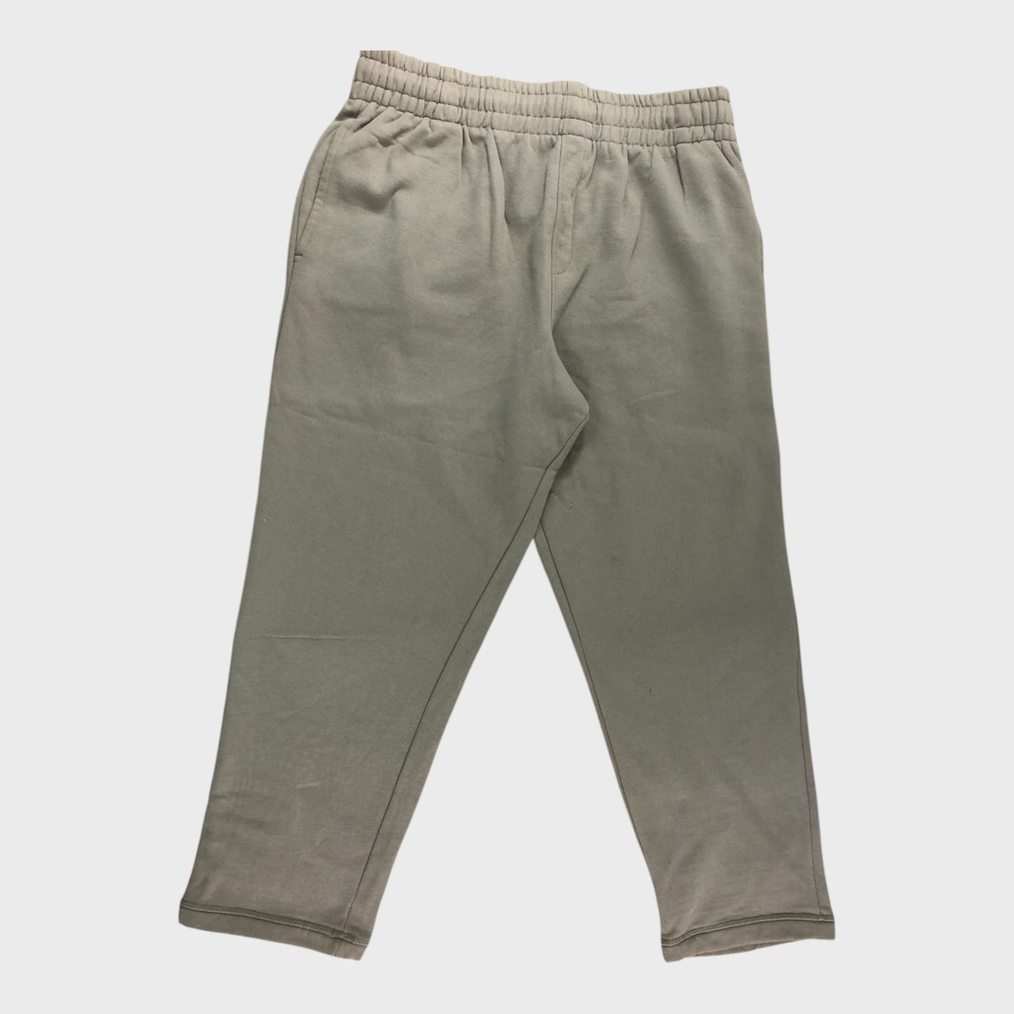 Unisex Joggers Elastic Waist Beige Activewear Trousers Comfortable Fit