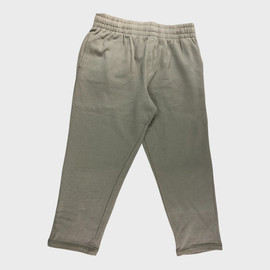 Unisex Joggers Elastic Waist Beige Activewear Trousers Comfortable Fit