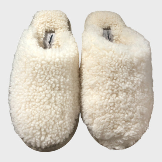 Branded Sheepskin Gaia Slippers - Ivory