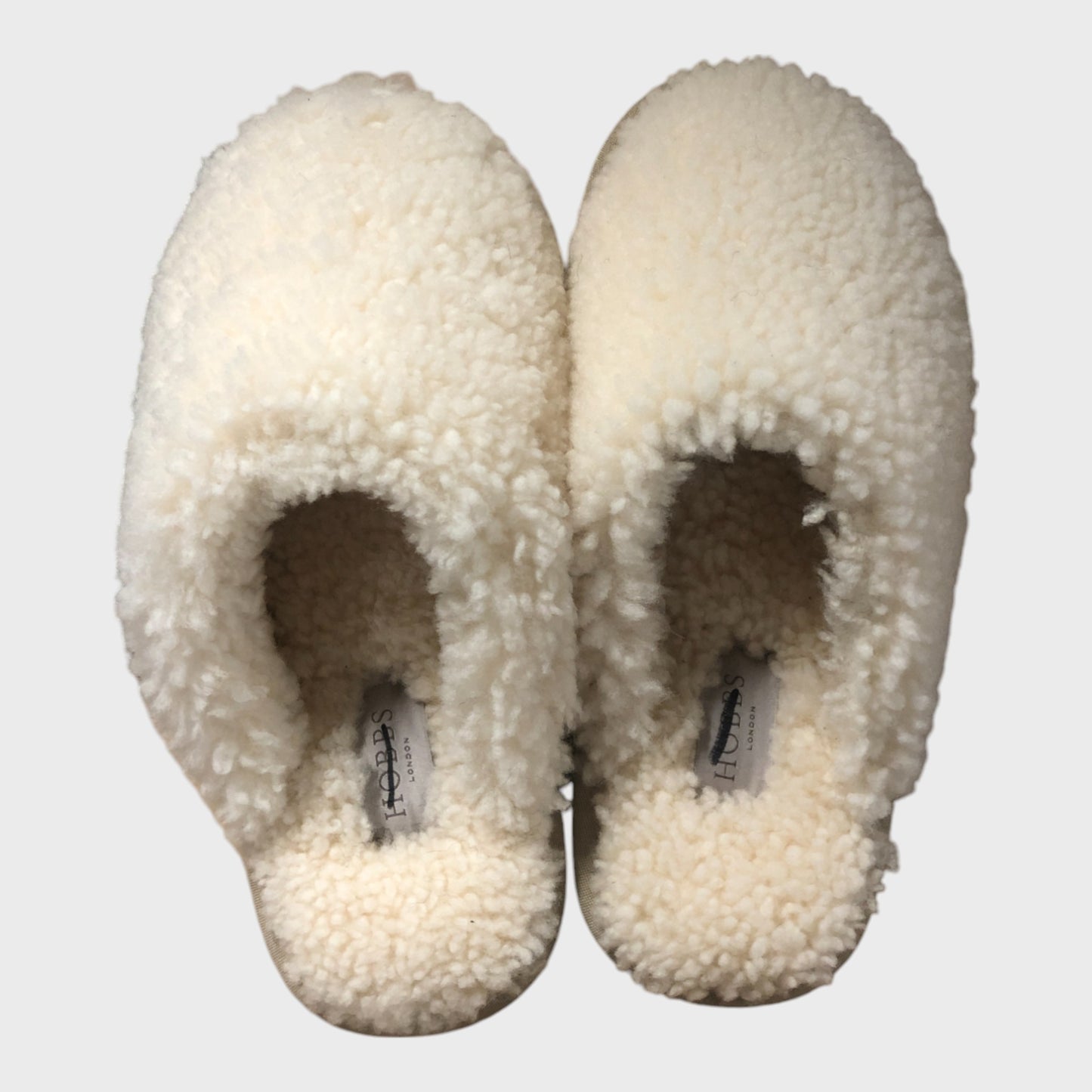 Branded Sheepskin Gaia Slippers - Ivory