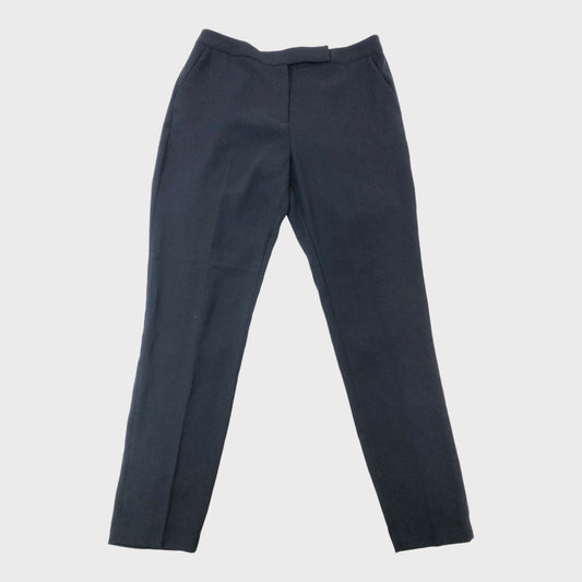 Navy Branded Tapered Trousers