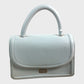 NNN Satchel Bag Women's Leather Light Grey Top Handle Compact Handbag