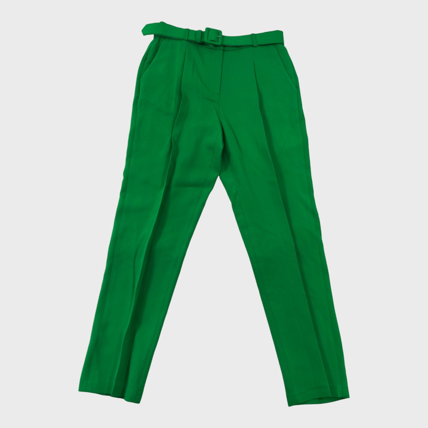 Branded Green Tapered Trousers