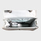 NNN Satchel Bag Women's Leather Light Grey Top Handle Compact Handbag