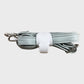 NNN Satchel Bag Women's Leather Light Grey Top Handle Compact Handbag
