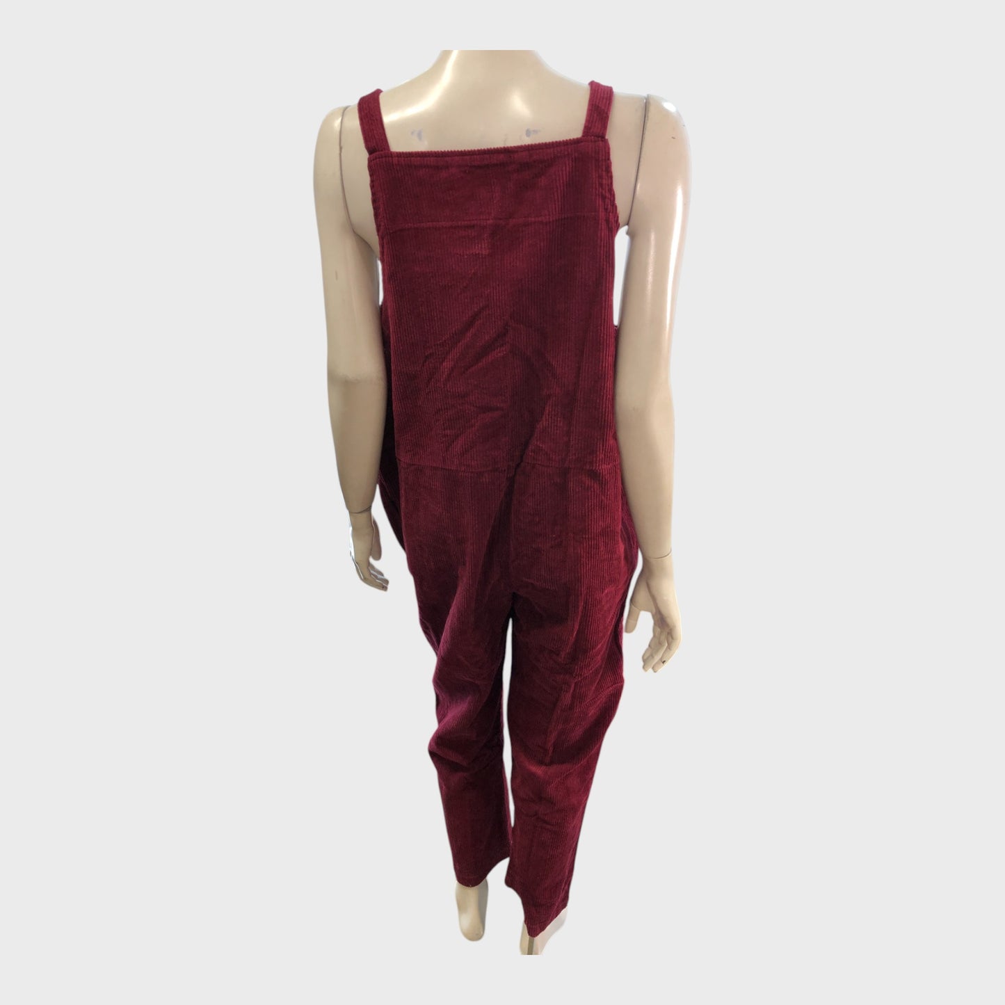 Branded Red Corduroy Jumpsuit