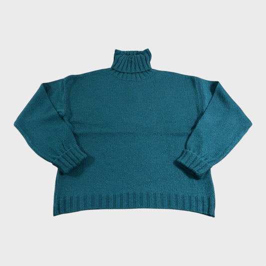 Mistral Teal Turtleneck Jumper