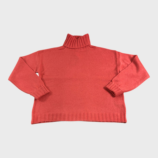 Mistral Coral Turtleneck Jumper