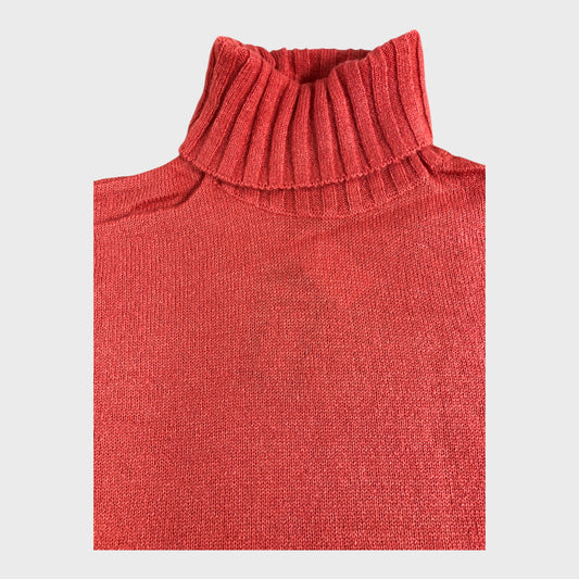 Mistral Coral Turtleneck Jumper