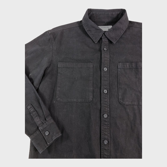 Mens Black Denim Shirt - Size Medium