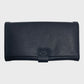 Branded Vegan Leather Navy Purse