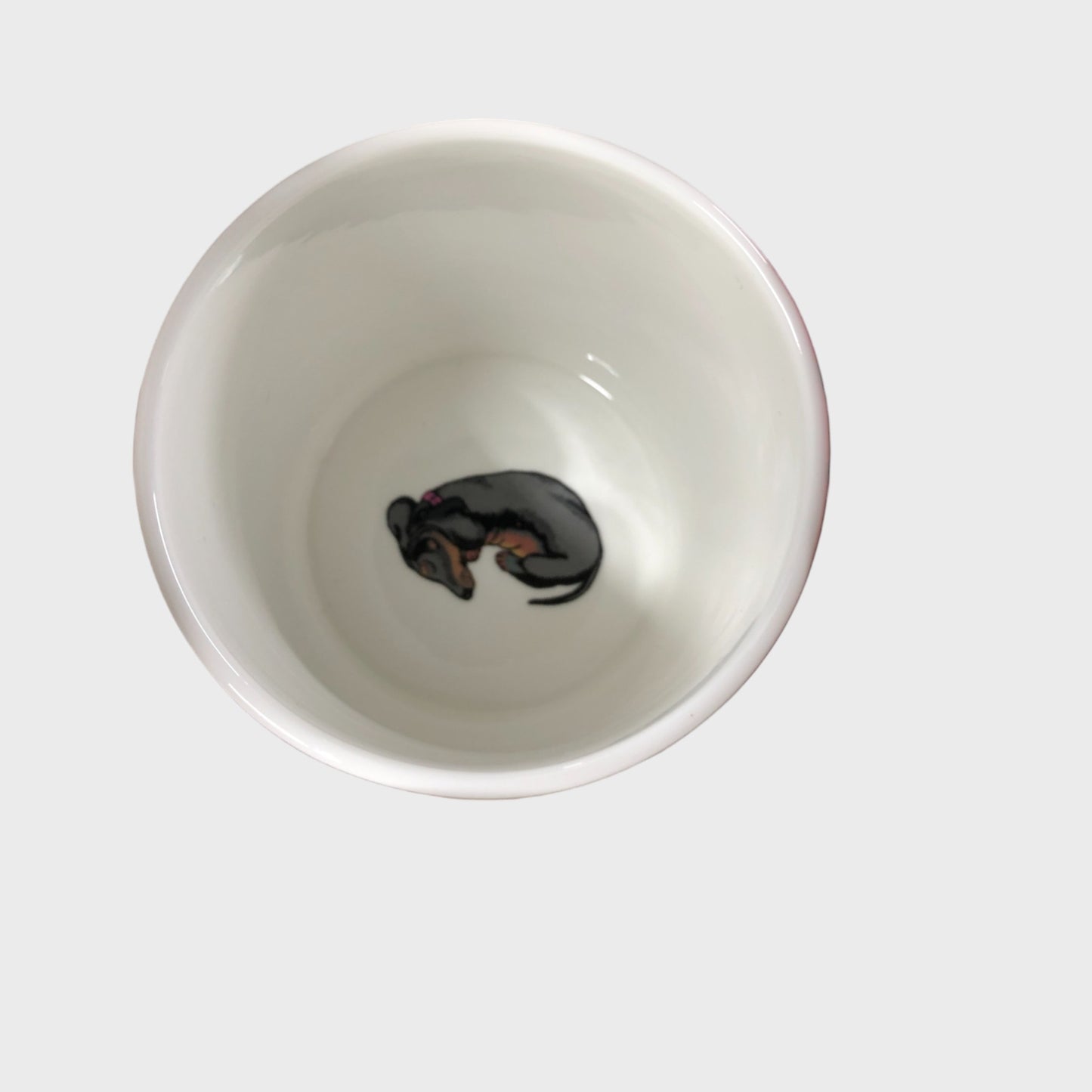 White Sausage Dog Mug