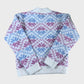 Kids Pink & Blue Wool Blend Snowflake Jumper
