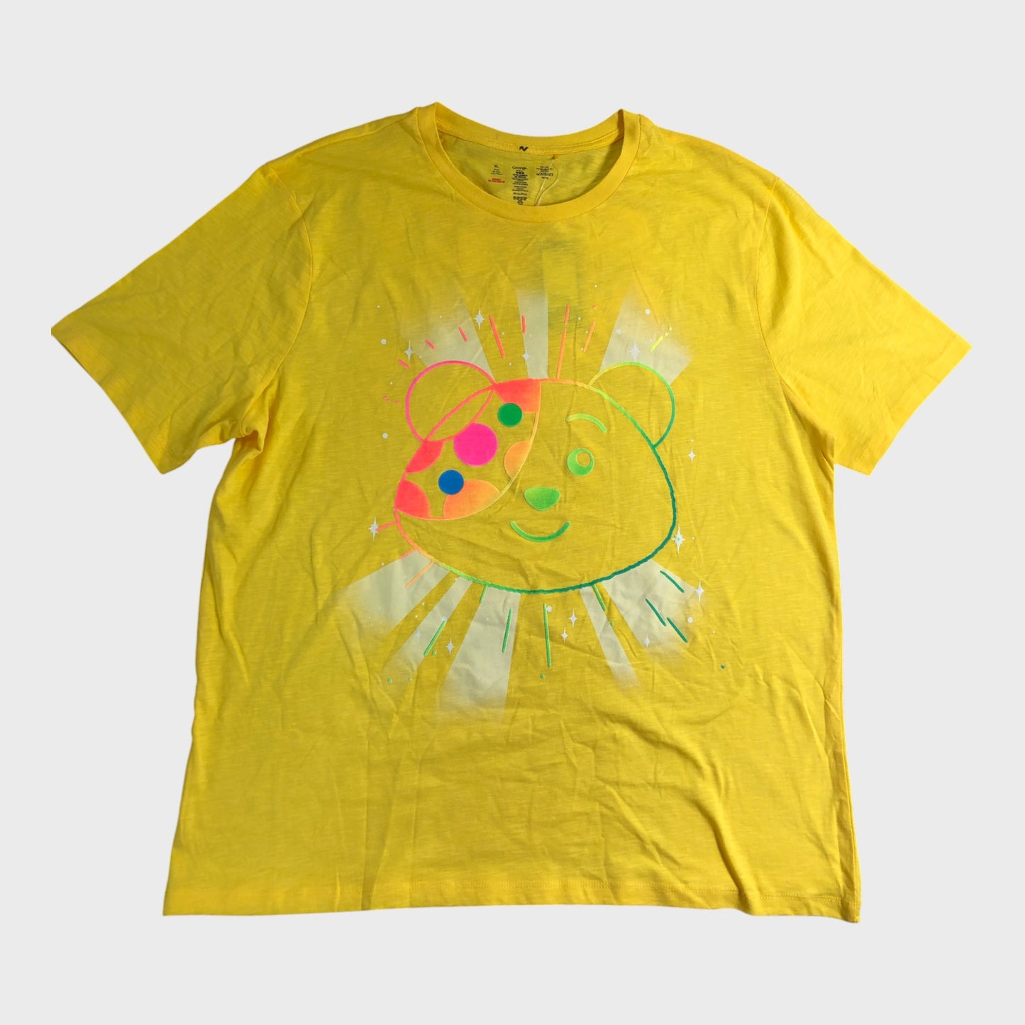 Pudsey Bear Yellow 'Rocks' Band T-Shirt