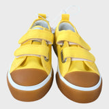 Yellow Velcro Trainers with Apple Detail