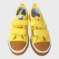 Yellow Velcro Trainers with Apple Detail