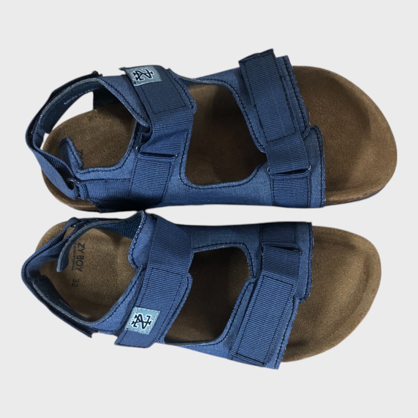 Kids Blue Velco Sandals