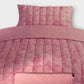 Pink Tie-Dye Quilted Single Duvet Cover Set - With One Pillowcase