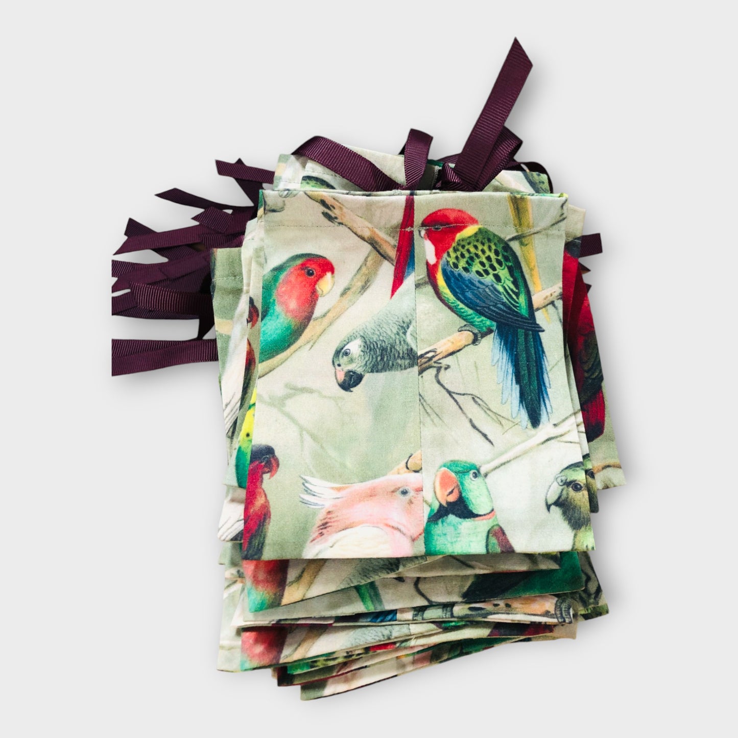 Parrot Design Jewellery Gifting Pouches - Pack of 13