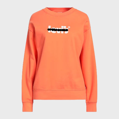 Coral Branded Crew Neck Sweater