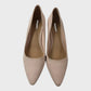 Branded Pale Pink Kitten Heel Suede Court Shoes - UK9