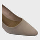 Branded Pale Pink Kitten Heel Suede Court Shoes - UK9