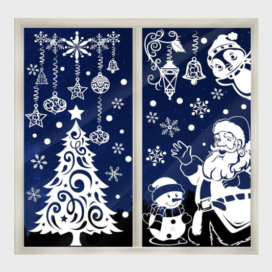 Large Festive Window Stickers