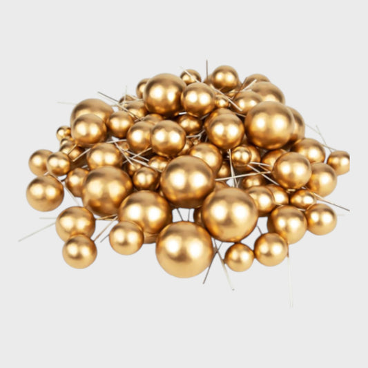 Golden Balls Cake Toppers