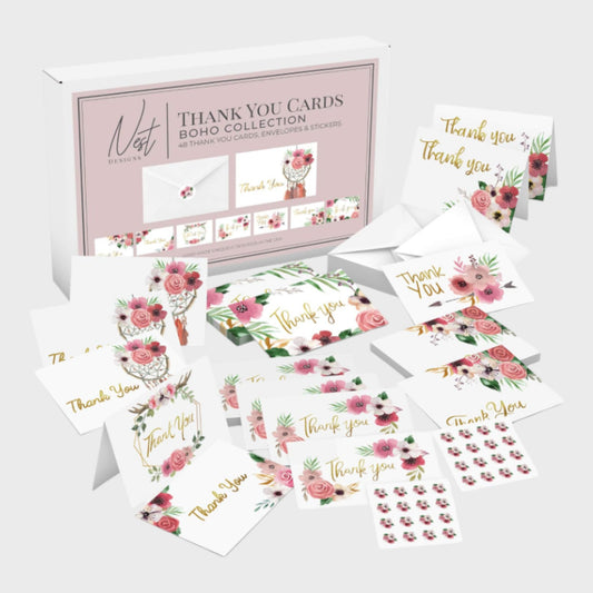 48 Thank You Cards and Accessories