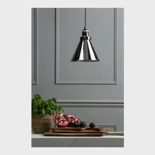 Laura Ashley Rufus Polished Chrome Pendant Light