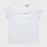 TROTTERS Girls' Floral Embroidered Jersey Top