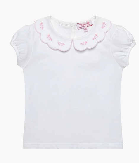 TROTTERS Girls' Floral Embroidered Jersey Top