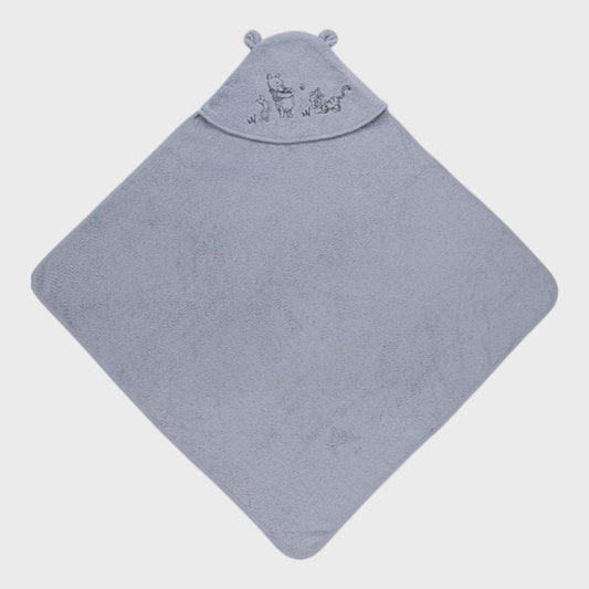 Winne The Pooh Blue Hooded Towel