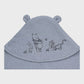 Winne The Pooh Blue Hooded Towel