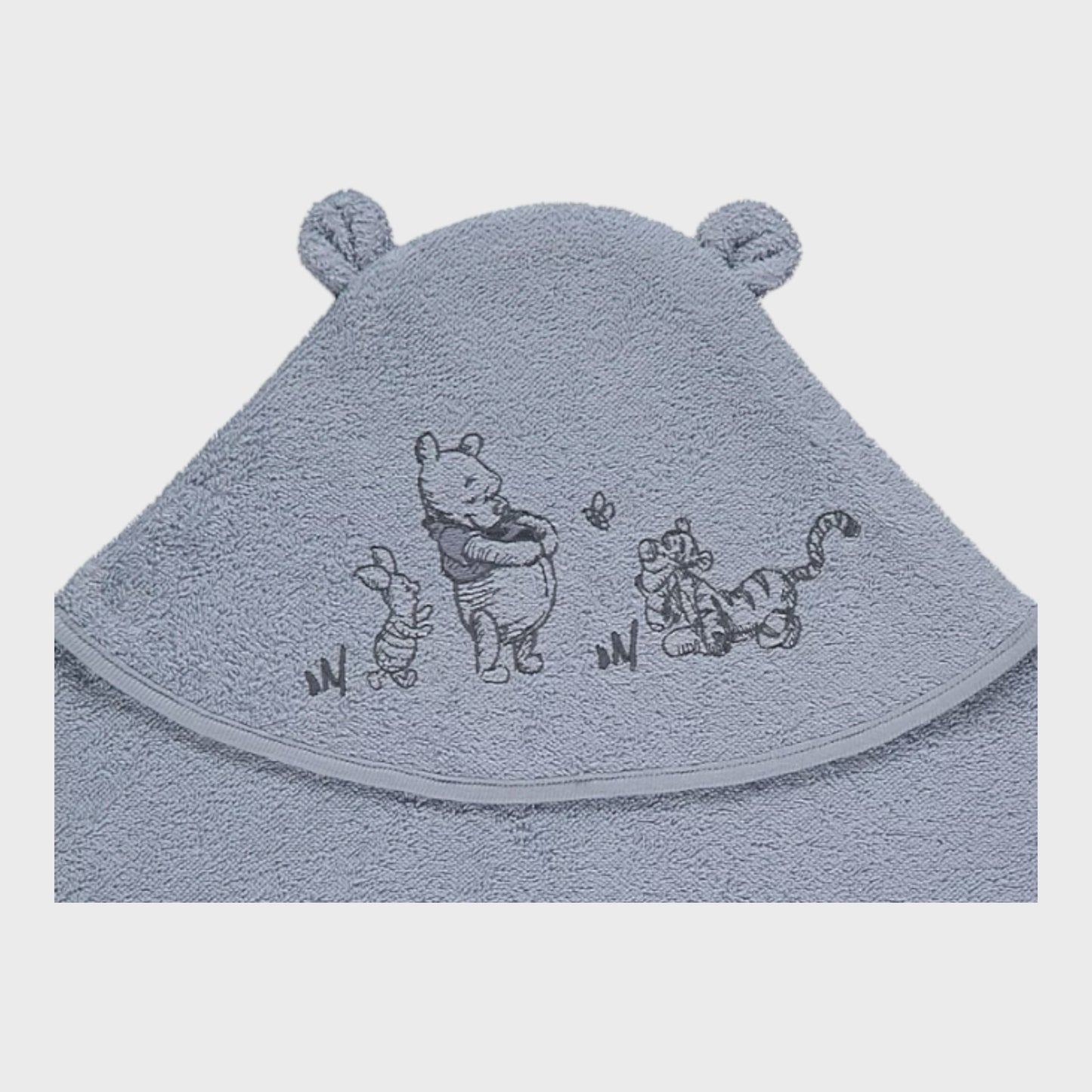 Winne The Pooh Blue Hooded Towel