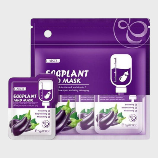 Laikou Eggplant Mud Mask - 12pcs
