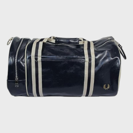 Fred Perry Navy Barrel Bag