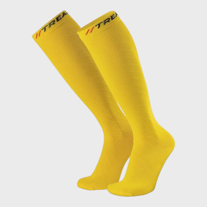 Tread Yellow Graduated Compression Socks - Size XXL