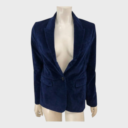Branded Navy Corduroy Blazer - Size 8