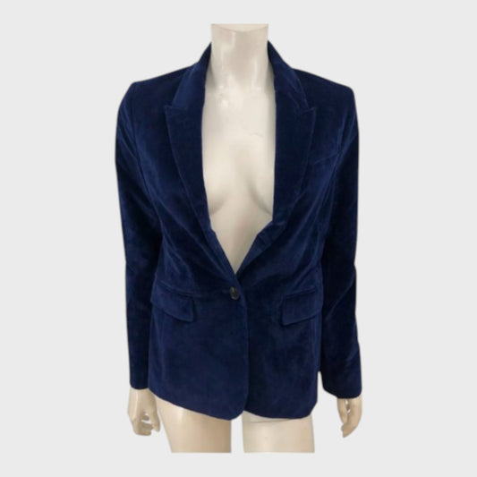 Branded Navy Corduroy Blazer - Size 8