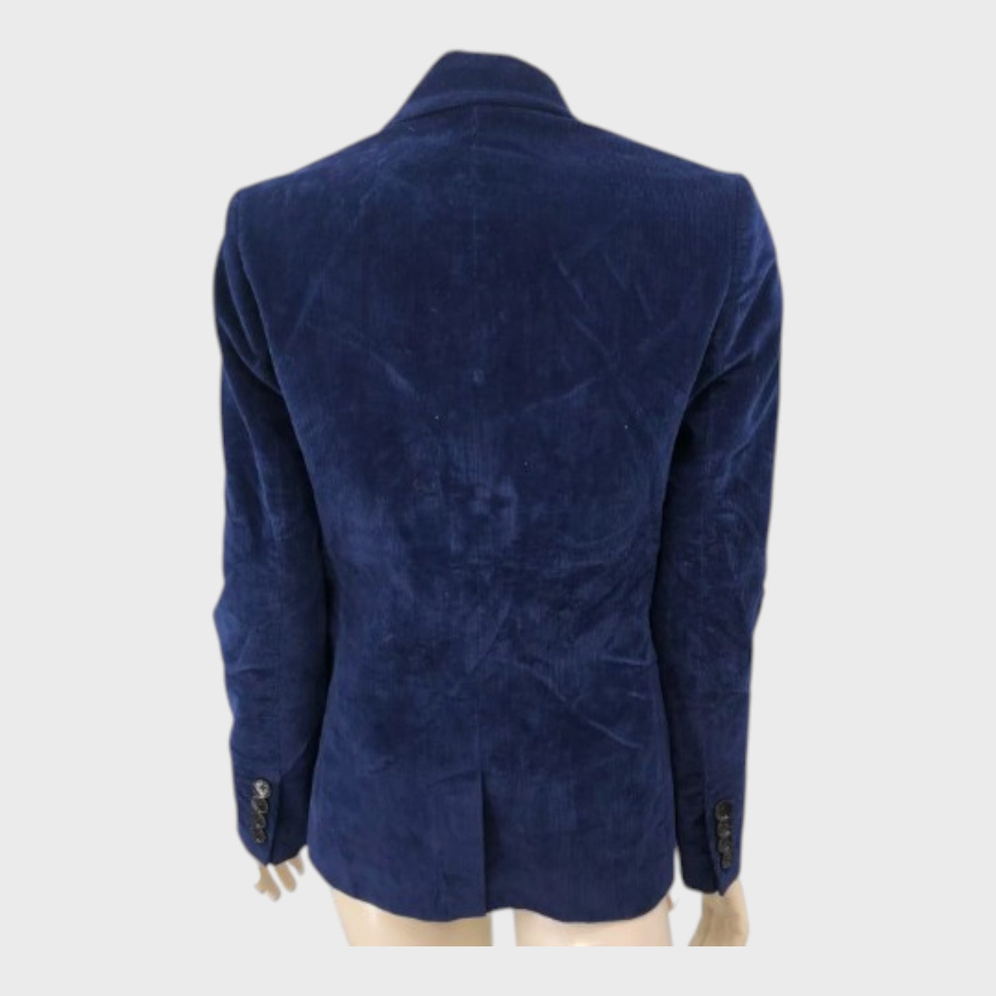 Branded Navy Corduroy Blazer - Size 8